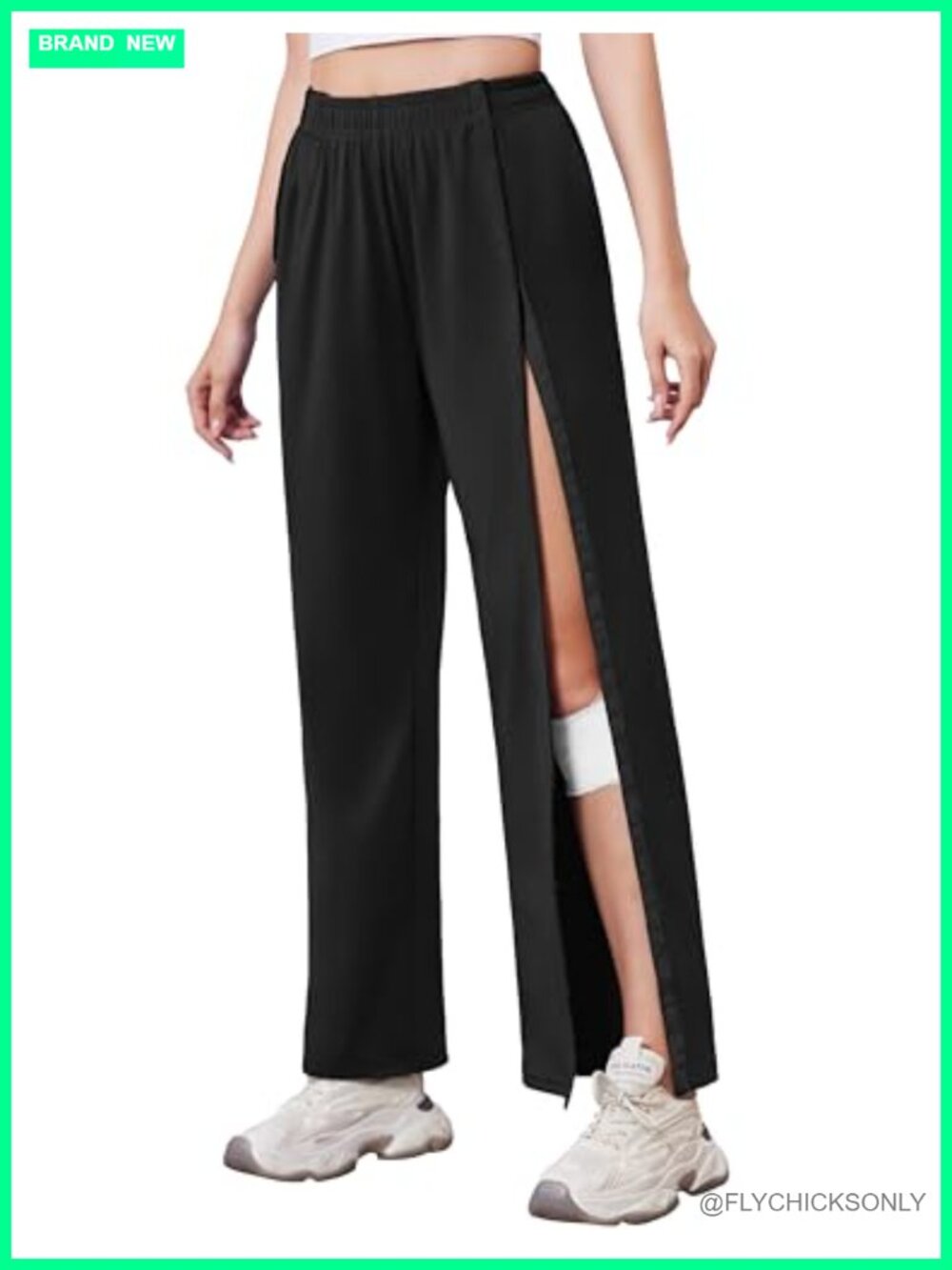 Side Snap Tear Away Sweatpants Loose Fit Adaptive Pockets